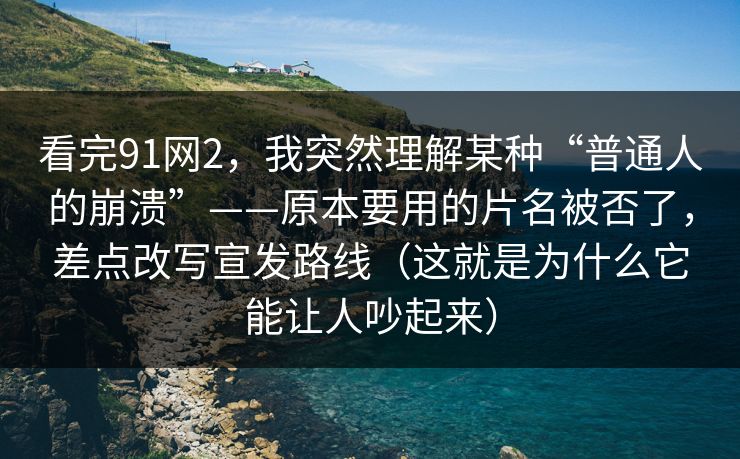 看完91网2，我突然理解某种“普通人的崩溃”——原本要用的片名被否了，差点改写宣发路线（这就是为什么它能让人吵起来）